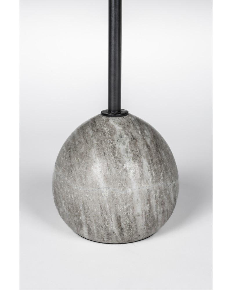 COCKTAIL Side Table | Grey Marble. Black leg
