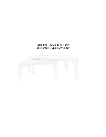 ISLA  Set of 2 Coffee Table | Natural