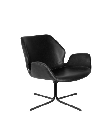 NIKKI Lounge Chair | All Black