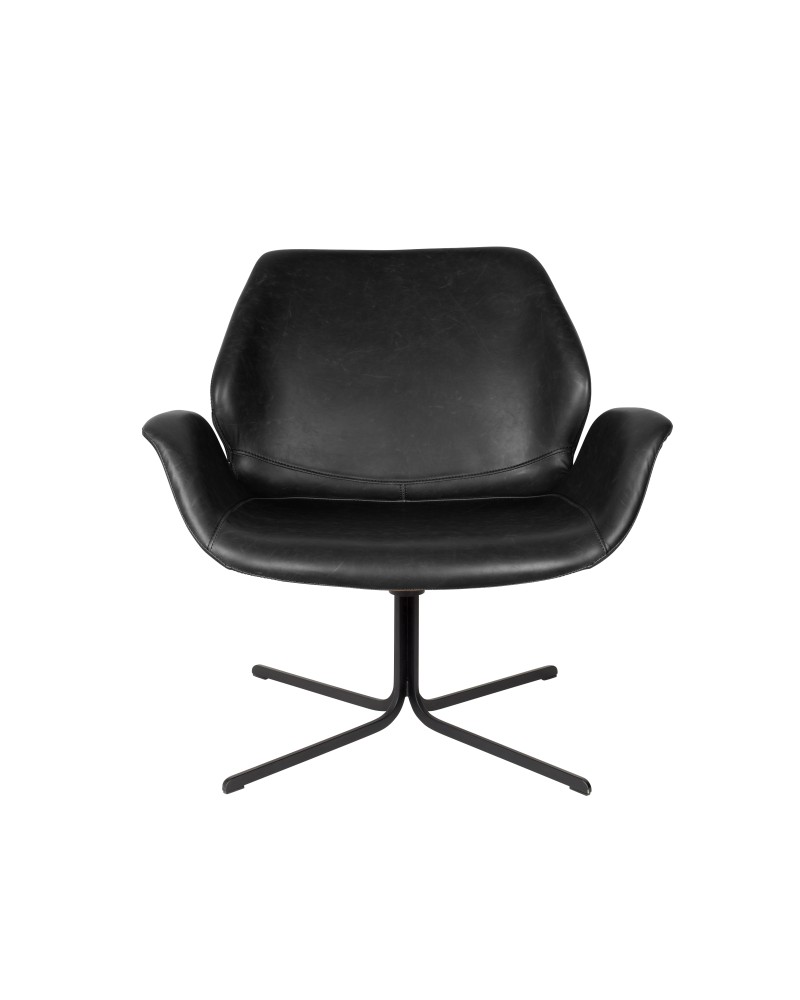 NIKKI Lounge Chair | All Black