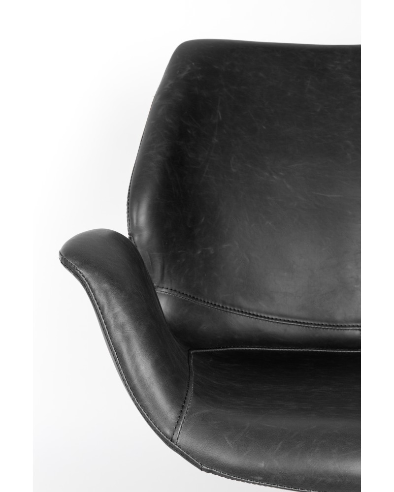NIKKI Lounge Chair | All Black