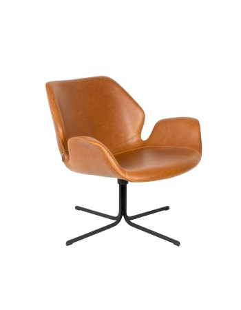 NIKKI Lounge Chair | All Brown