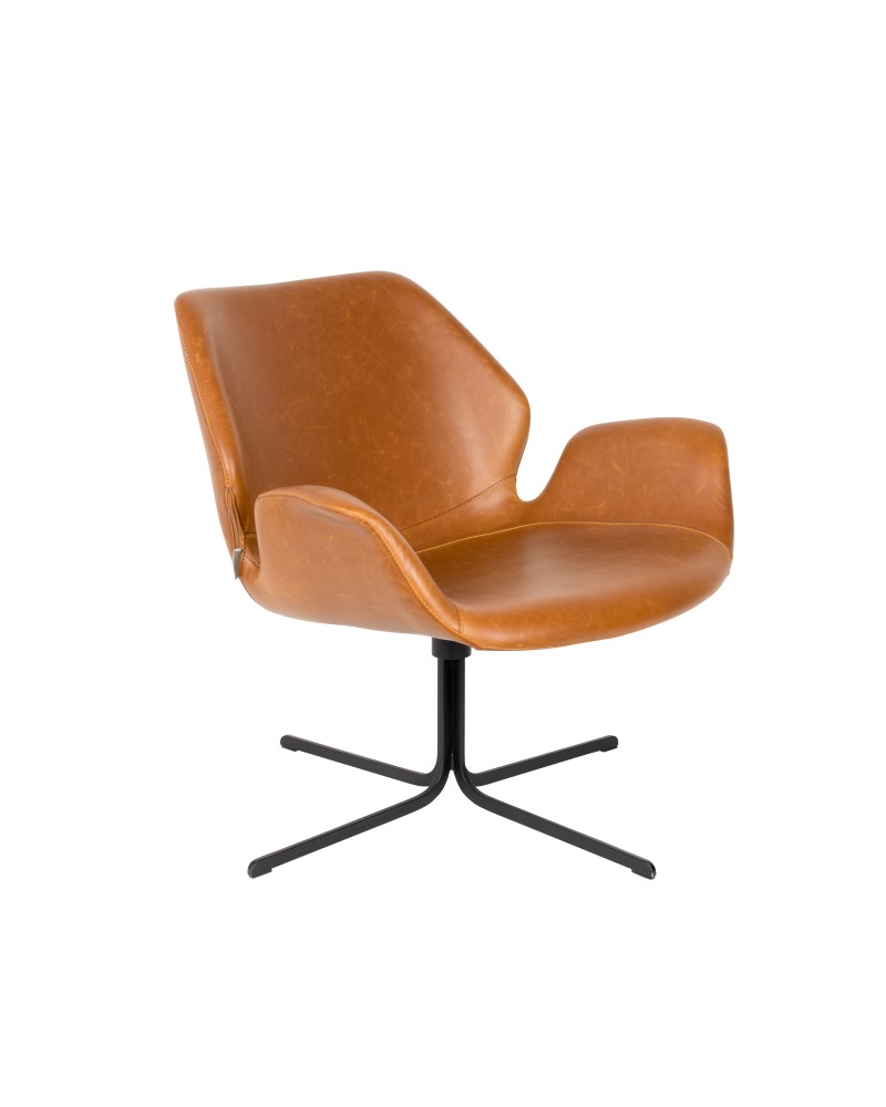 NIKKI Lounge Chair | All Brown