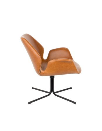 NIKKI Lounge Chair | All Brown