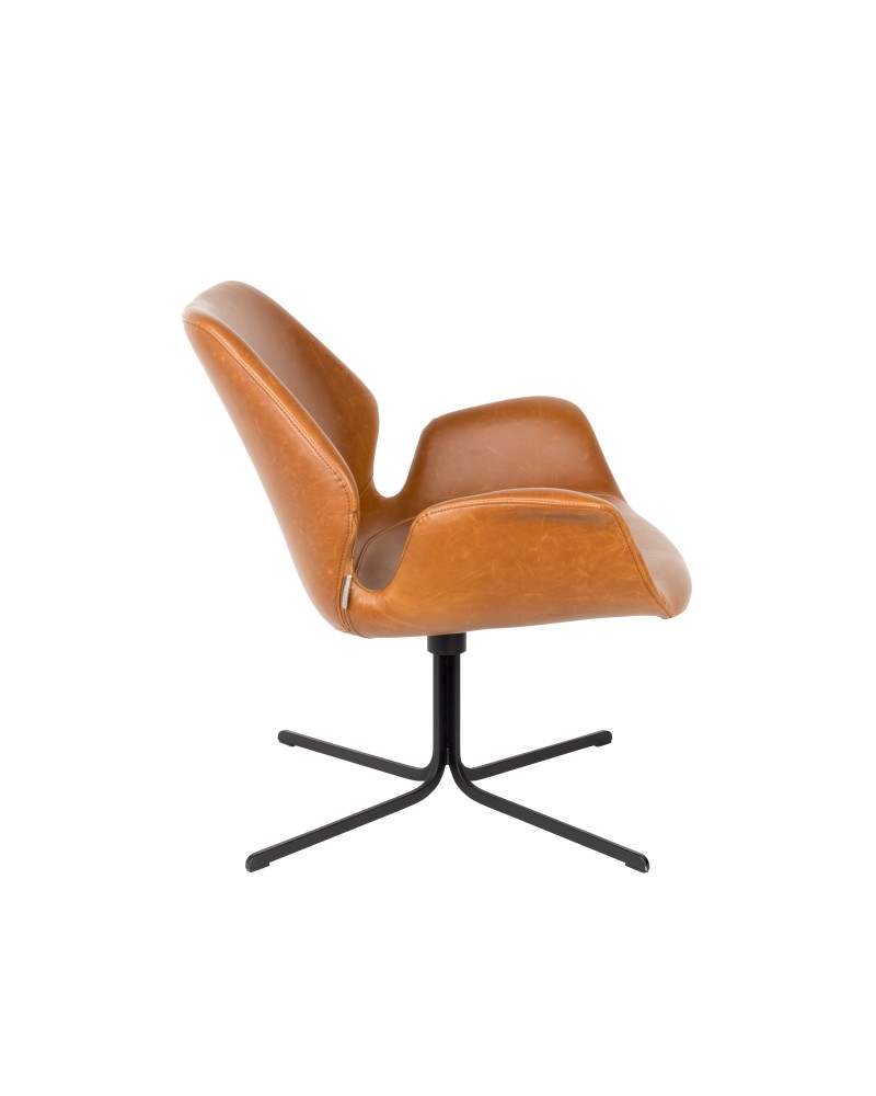 NIKKI Lounge Chair | All Brown