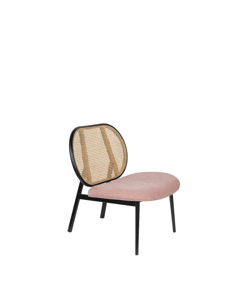 SPIKE Lounge Chair | Natural/Pink