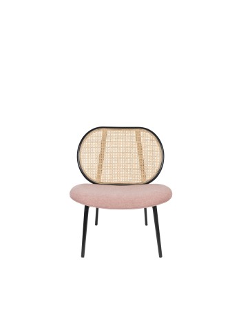 SPIKE Lounge Chair | Natural/Pink