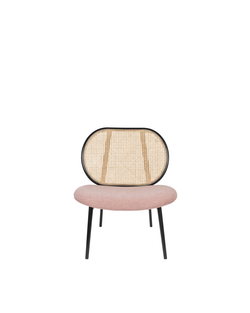 SPIKE Lounge Chair | Natural/Pink