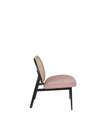 SPIKE Lounge Chair | Natural/Pink