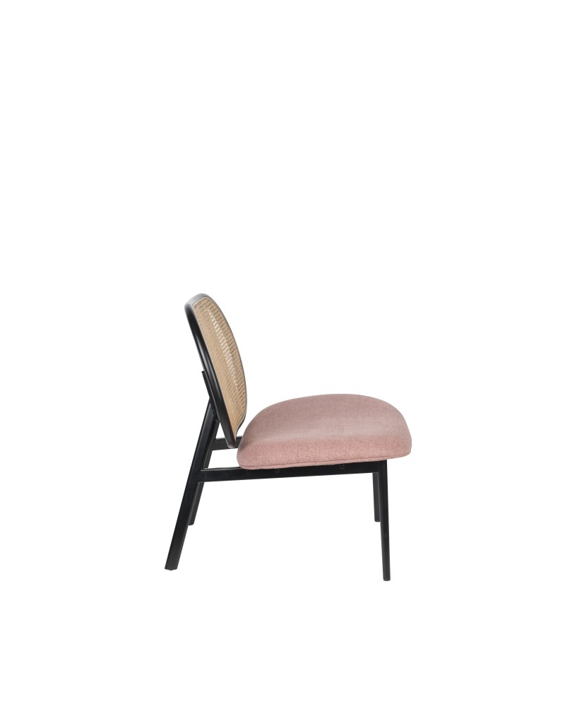 SPIKE Lounge Chair | Natural/Pink