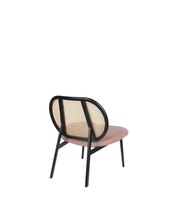 SPIKE Lounge Chair | Natural/Pink