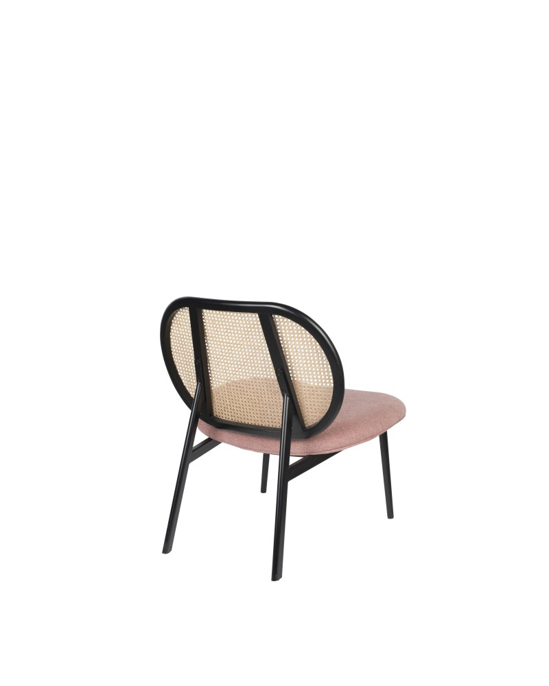 SPIKE Lounge Chair | Natural/Pink