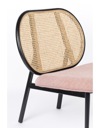 SPIKE Lounge Chair | Natural/Pink