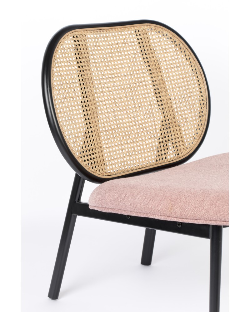 SPIKE Lounge Chair | Natural/Pink