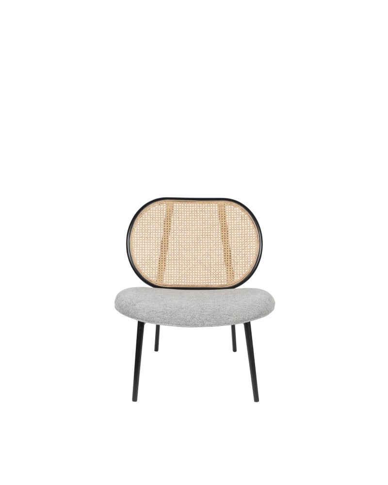 SPIKE Lounge Chair | Natural/Grey