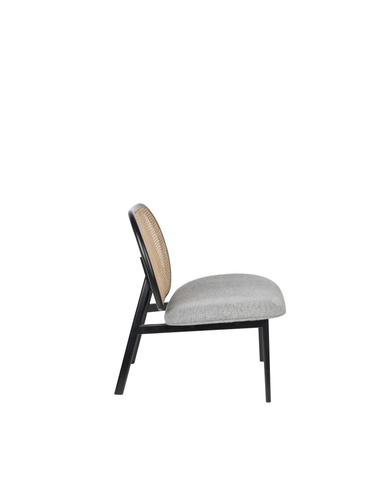 SPIKE Lounge Chair | Natural/Grey