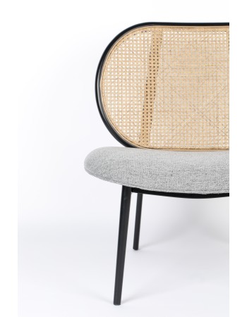 SPIKE Lounge Chair | Natural/Grey