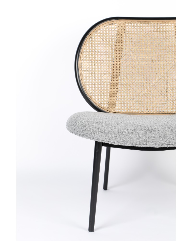 SPIKE Lounge Chair | Natural/Grey