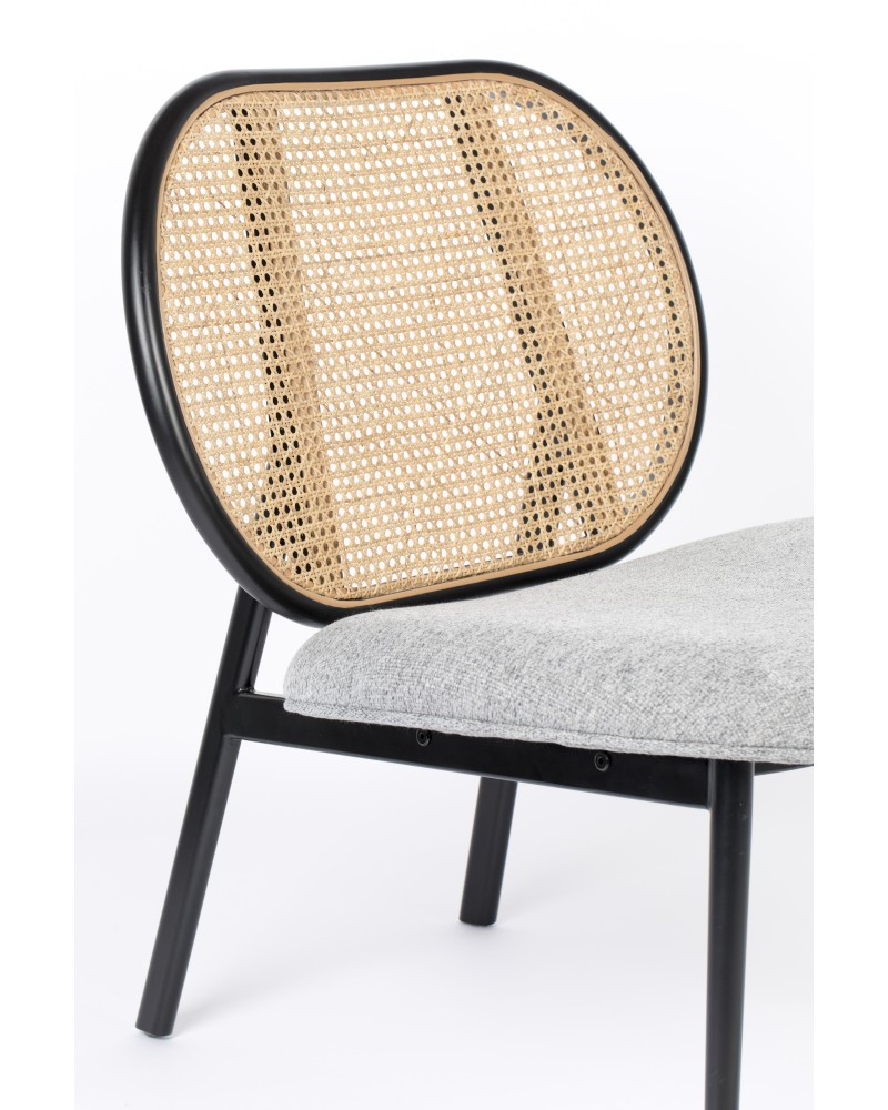SPIKE Lounge Chair | Natural/Grey