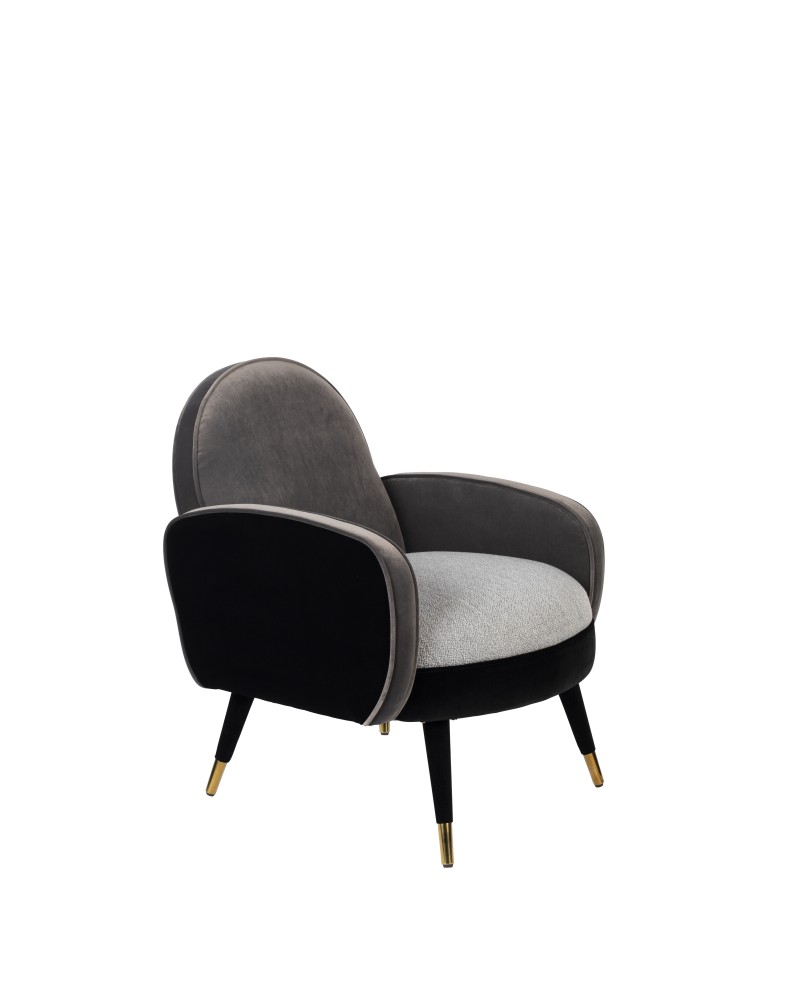 SAM Lounge Chair | Black/Grey