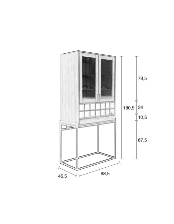 TRAVIS Cabinet | Black Oak