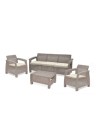 CORFU 3-Seater Sofa Set | Cappuccino