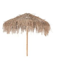 UMBRELLA GRASS TOP WOOD FRAME
