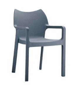 DIVA Armchair | Dark grey