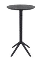 SKY Bar Table Round D.60 | Black