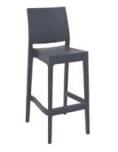 MAYA 75 Bar Stool | Dark Grey