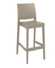 MAYA 75 Bar Stool | Taupe