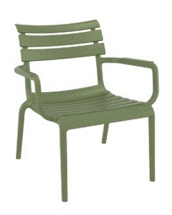 PARIS Lounge Chair | Olive Green