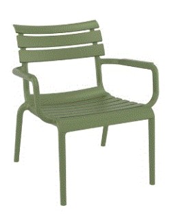 PARIS Lounge Chair | Olive Green