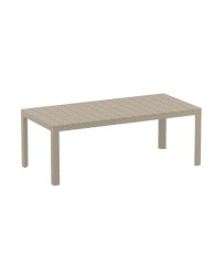 ATLANTIC Table 100x210/280x76cm | Taupe