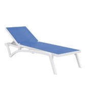 PACIFIC Sunbed | White/Blue