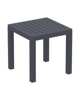 OCEAN Side Table 45x45cm | Dark Grey