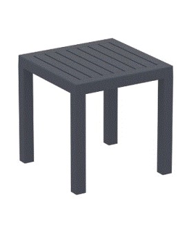 OCEAN Side Table 45x45cm | Dark Grey