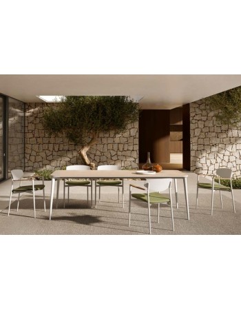 ORIGAMI Dining Table 240x100x75h | Aluminium white