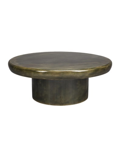 MUSH Coffee Table 80x30cm | Mango Wood Green Brown Color