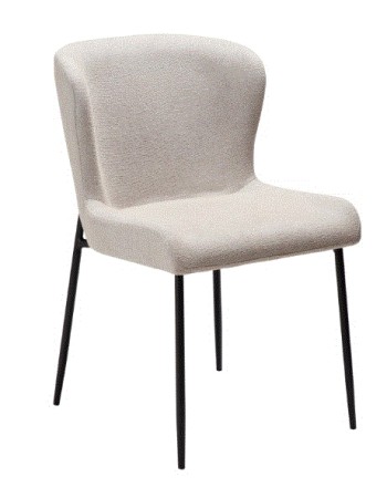 GLAM Chair | Cashmere Boucle, Black legs