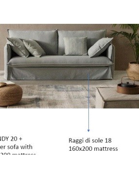 SABINO PLUS Sofa Bed160cm | VARADERO C/03