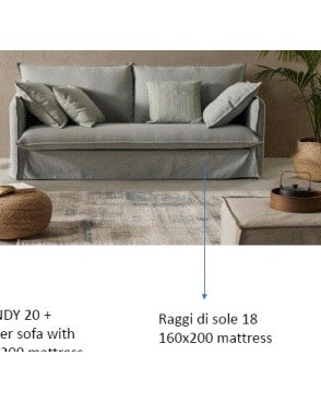 SABINO PLUS Sofa Bed160cm | VARADERO C/03