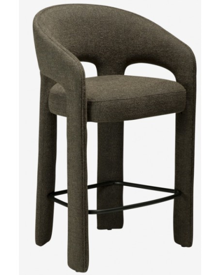 SPLENDOR Counter Stool | Dark Olive Boucle