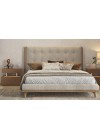 ASCOTT D13 Bed 160cm | CAMEL SILK OAK WITH PILLOWS RIFT X13/06