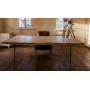 ALIEN Dining Table | Natural top, Glass legs