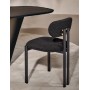  BAY Chair | Fabric FLUFFY F06 with metal black legs