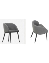 OLINA-A79 Chair | Fabric Ronin E37/01, Legs Melio Wood