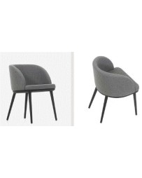OLINA-A79 Chair | Fabric Ronin E37/01, Legs Melio Wood