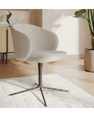 CELESTE-C302  Chair with Rotating Base | Fabric Ronin E35/08 