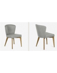NASTIA-A69  Chair | Fabric Rebel T23/01- Legs A27 Melio Wood